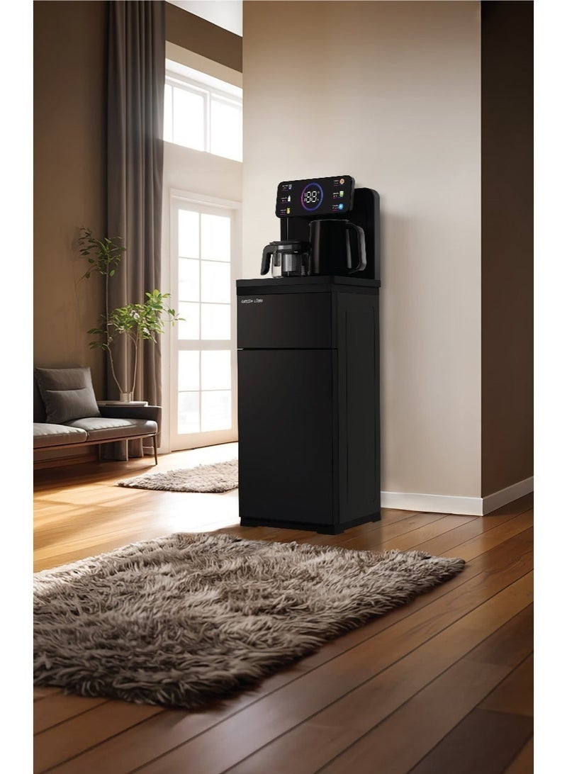 جرين ليون جهاز توزيع المياه الذكي، آلة بار الشاي، شاشة تعمل باللمس، تحكم عن بُعد، غلاية من الفولاذ المقاوم للصدأ، جهاز مياه ساخنة وباردة تحميل من الأسفل، غليان سريع للاستخدام المنزلي والتجاري - Image 3